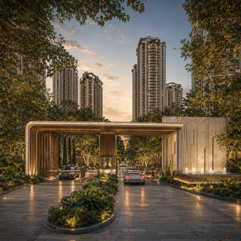 Sumadhura Kannamangala township gateway and arrival plaza