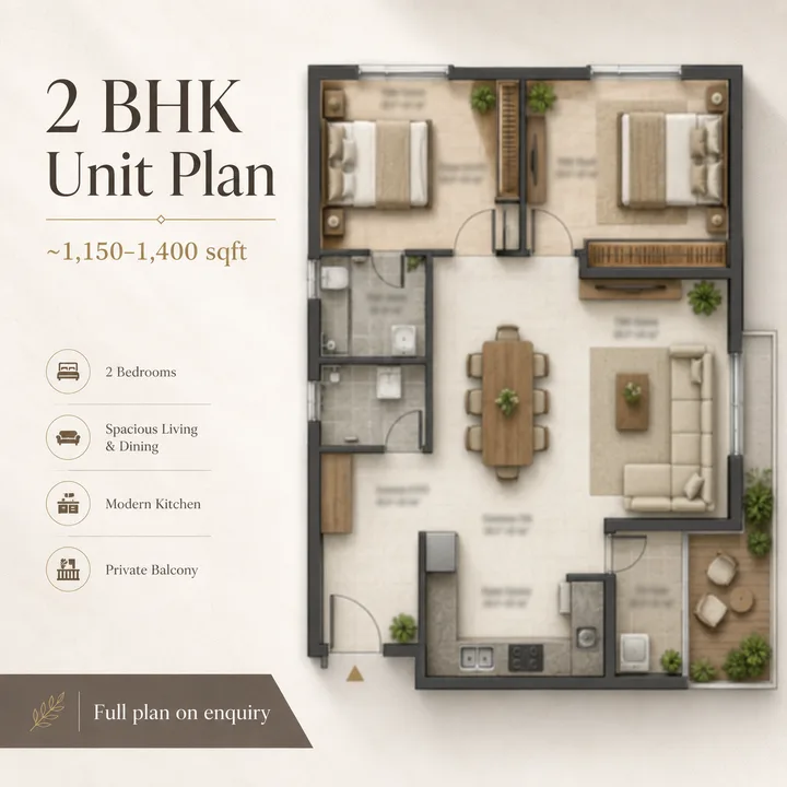 Sumadhura Kannamangala 2 BHK floor plan layout Sumadhura Kannamangala 2 BHK floor plan layout